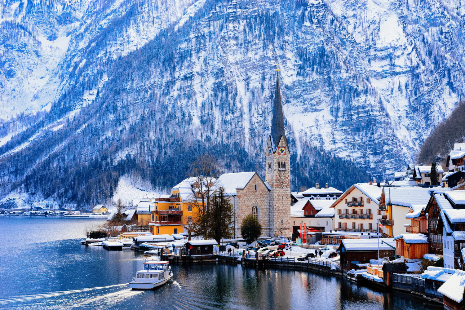 Puzzle Pueblo nevado en Austria