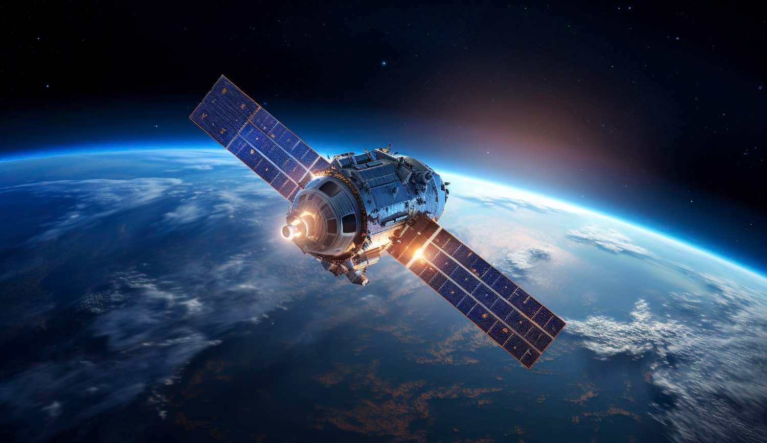 Puzzle Satélite orbitando la Tierra