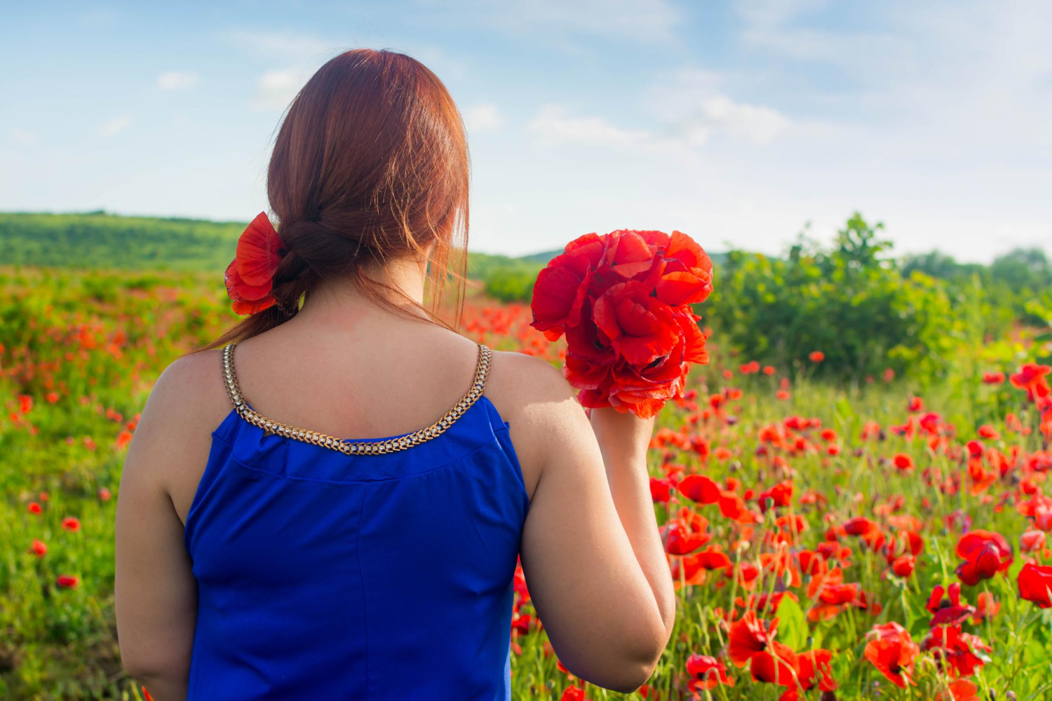 Puzzle Mujer y flores