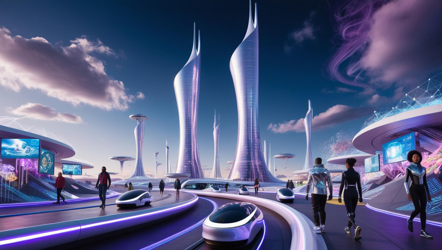 Puzzle Ciudad futurista