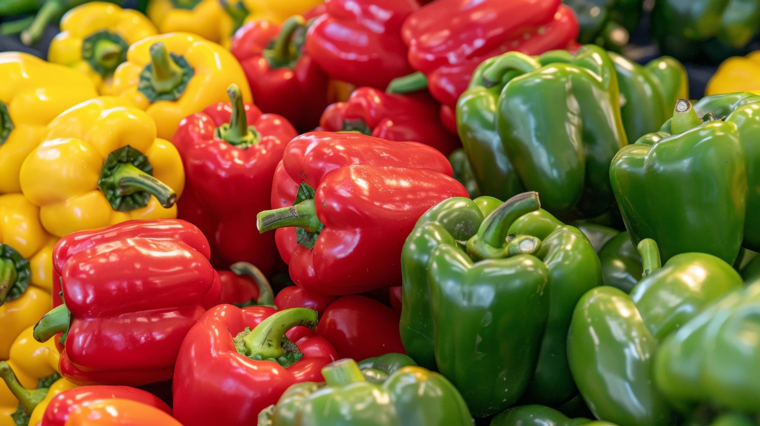Puzzle Pimientos rojos, amarillos y verdes