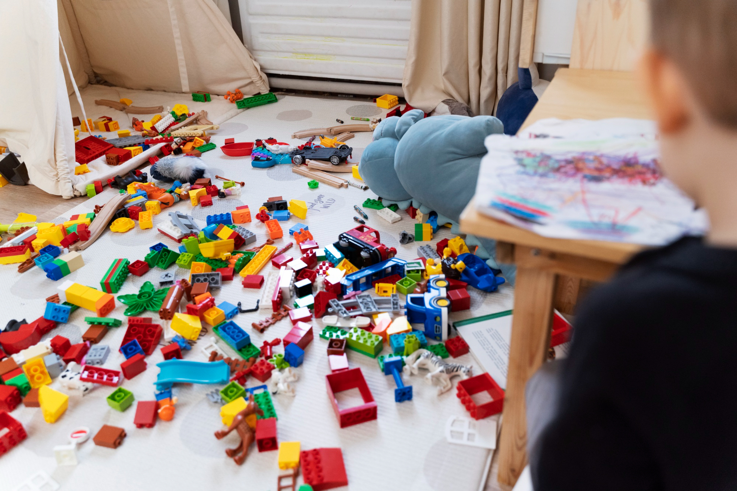 Puzzle Jugando con lego