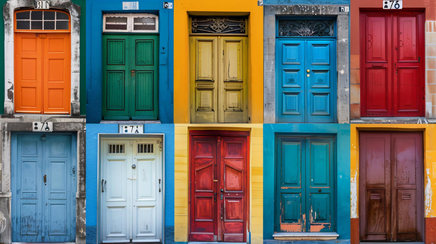 Puzzle Puertas de colores