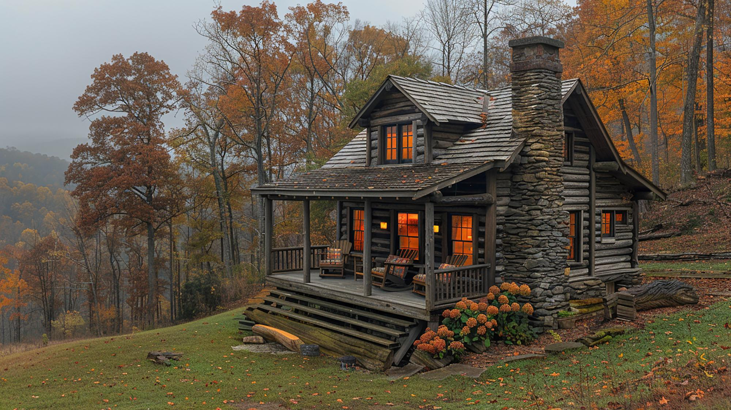 Puzzle Cabaña en el bosque
