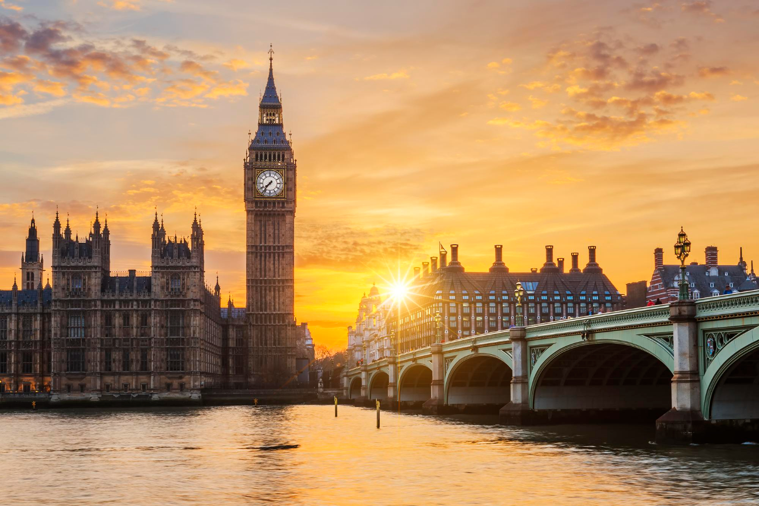 Puzzle El Big Ben y el puente de Westminster