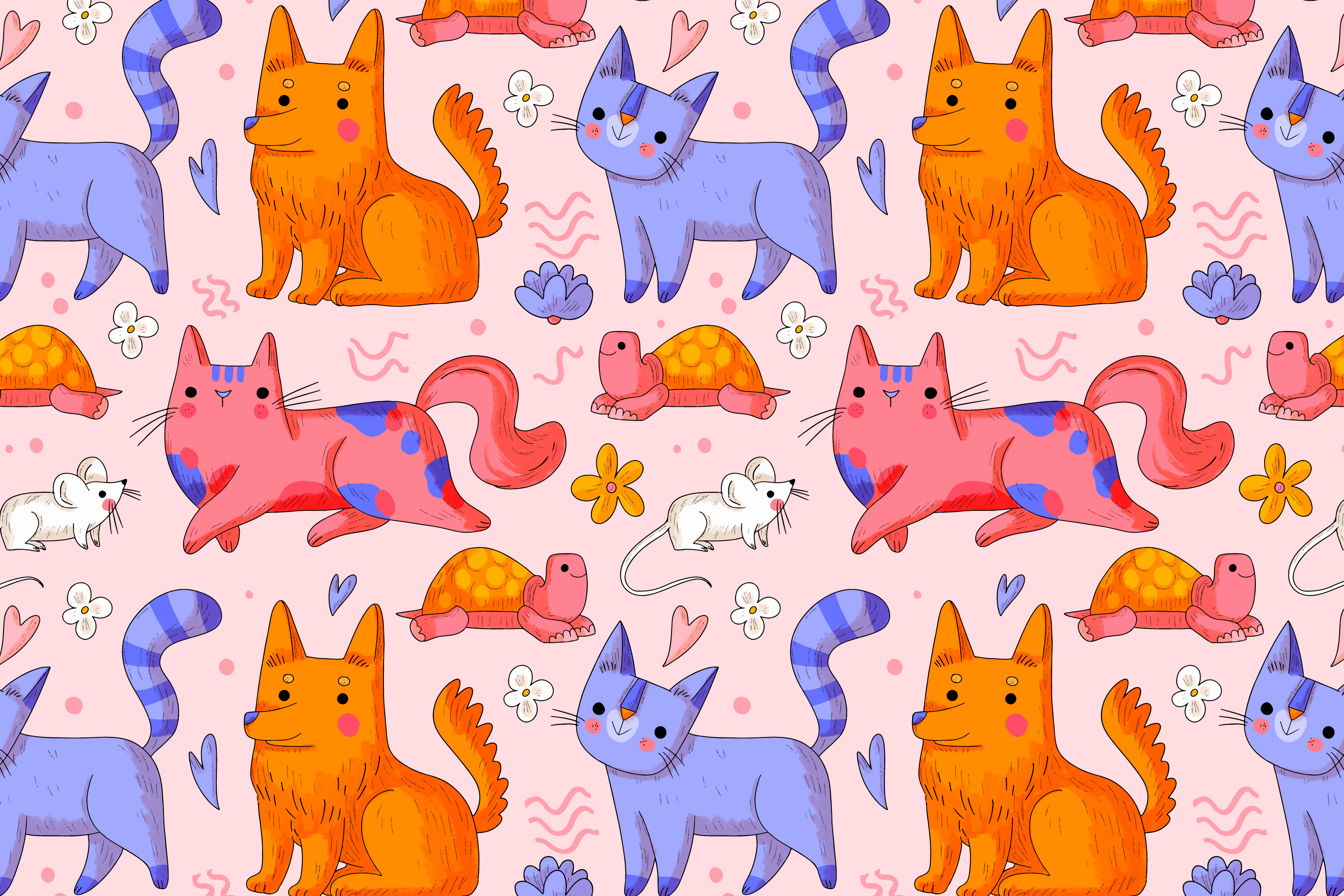 Puzzle Perros y gatos