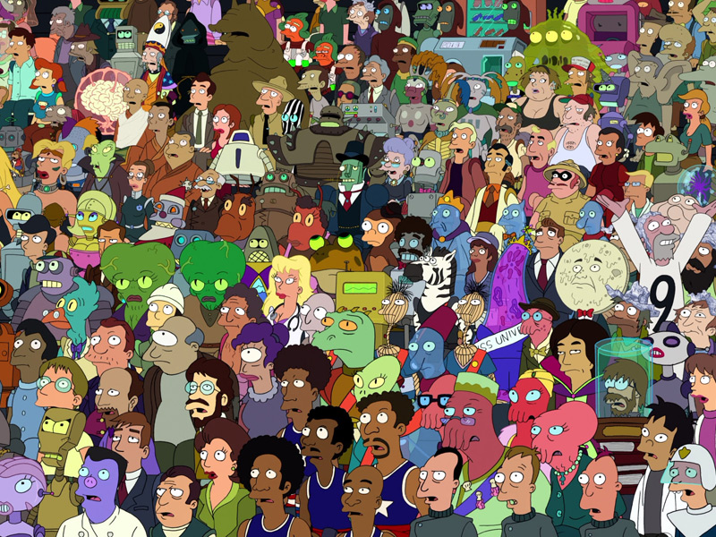 Puzzle Personajes de Futurama