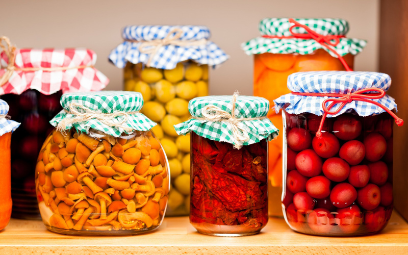 Puzzle Tarros con frutas