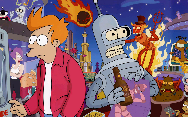 Puzzle Fry y Bender Futurama