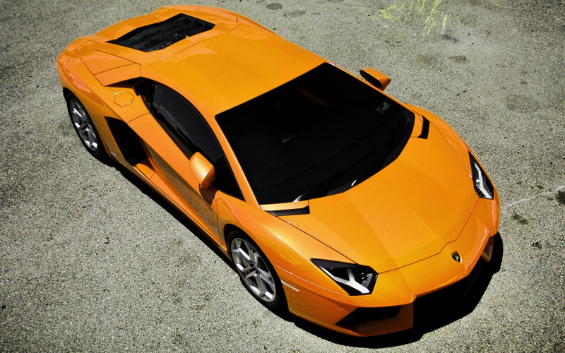 Puzzle Lamborghini Aventador naranja