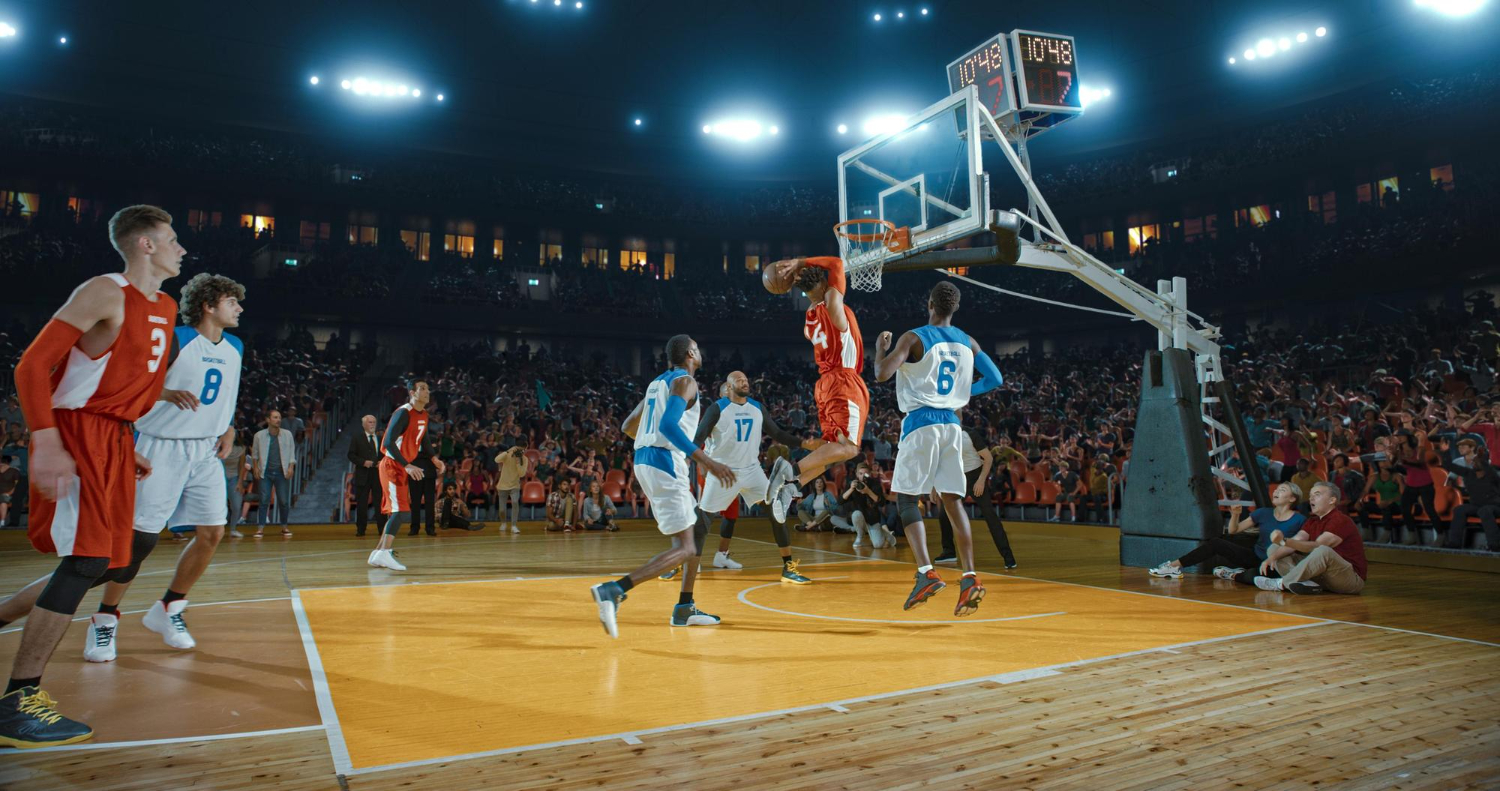 Puzzle Jugando al baloncesto