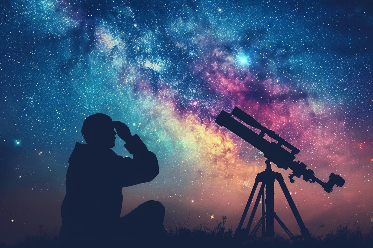 Puzzle Telescopio y estrellas