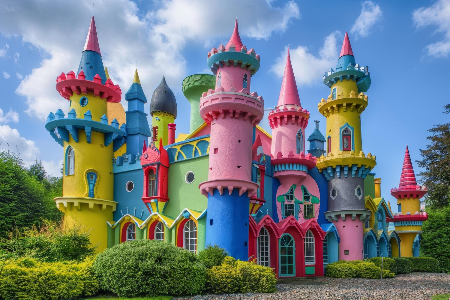 Puzzle Castillo de colores