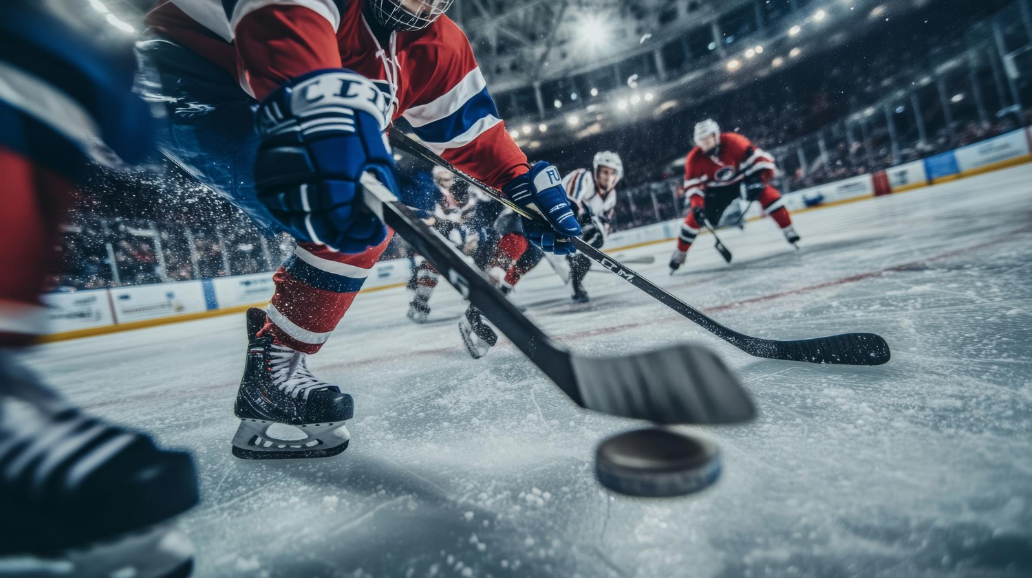 Puzzle Jugando al hockey