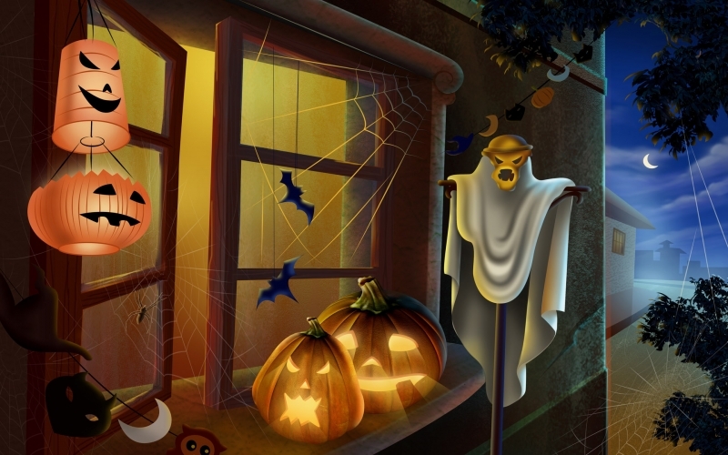 Puzzle Adornos en Halloween