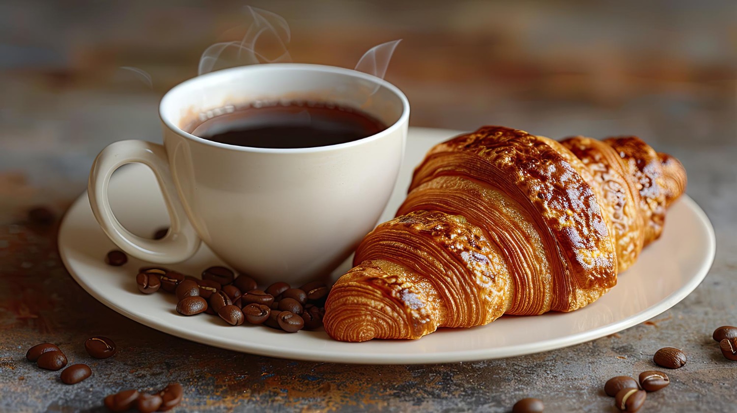 Puzzle Café con croissant