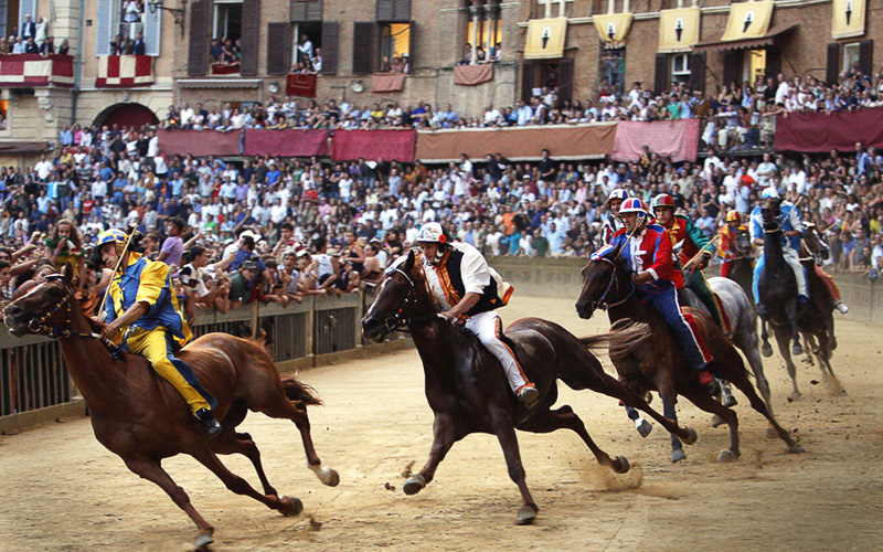 Puzzle Carrera de caballos en Siena