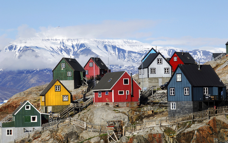 Puzzle Casas en Groenlandia