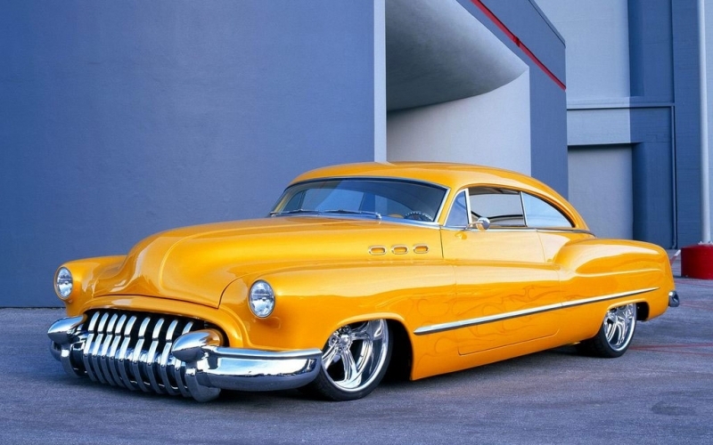 Puzzle Coche tuneado amarillo