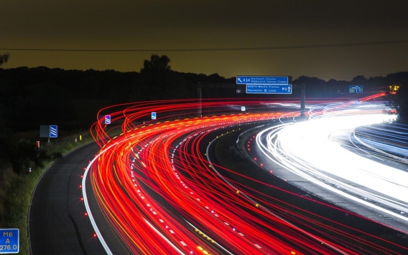 Puzzle Luces en la carretera