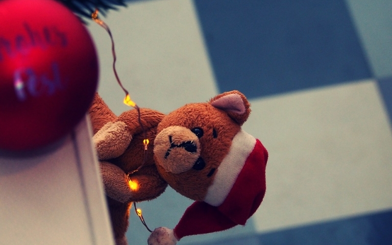 Puzzle Osito Papá Noel