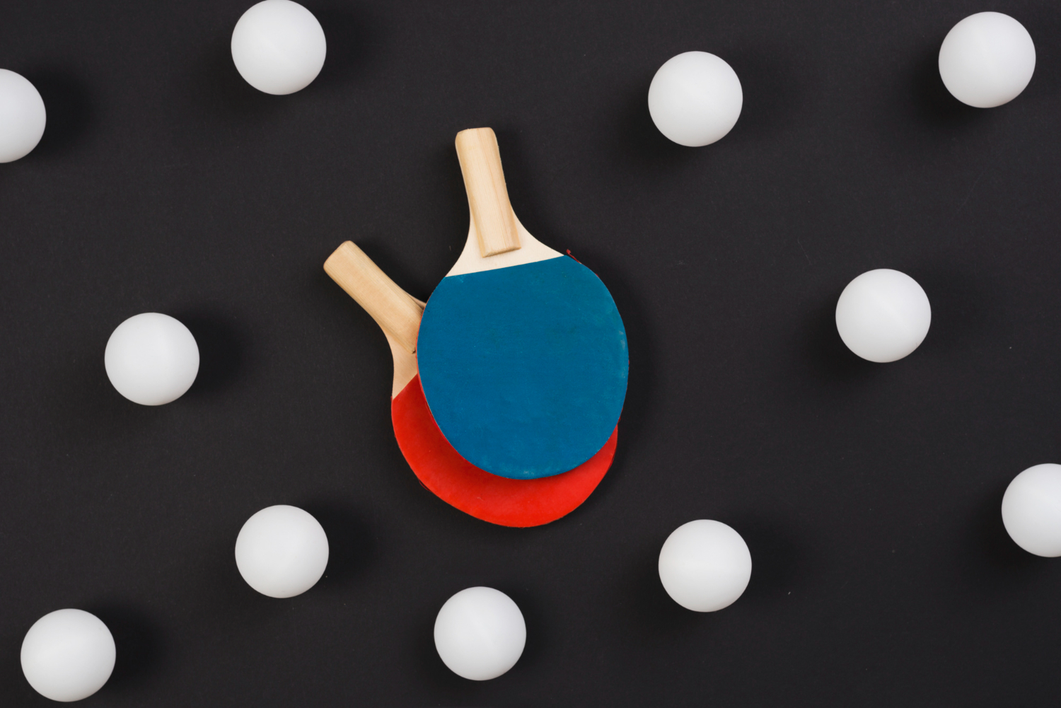 Puzzle Palas y pelotas de ping pong