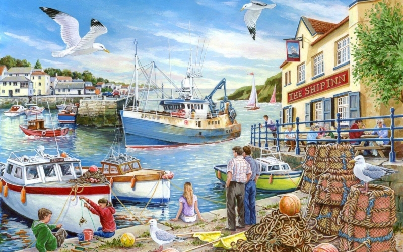 Puzzle Puerto pesquero