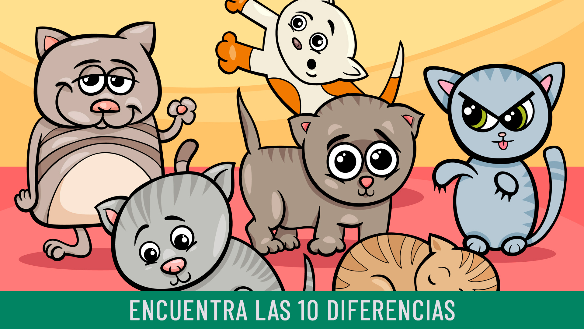 Encuentra las 10 diferencias entre los gatos: nadie lo consigue en menos de 30 segundos